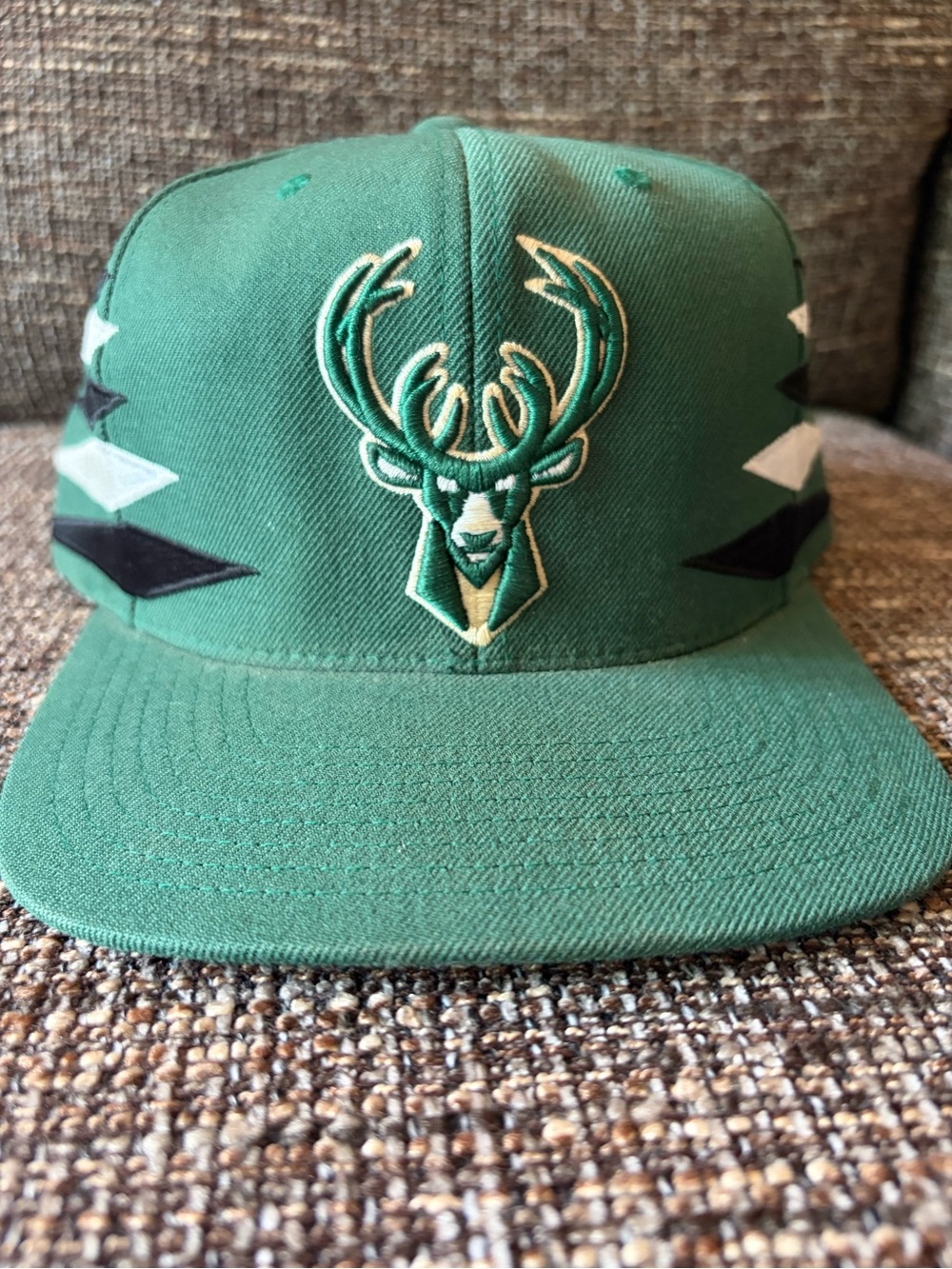 Mitchell and Ness NBA Milwaukee Bucks flat bill Snapback green Hat
